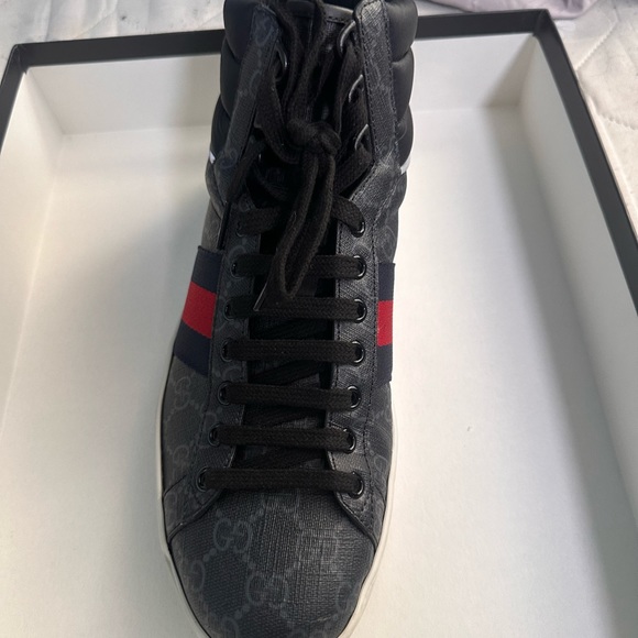 Gucci Ace GG High Top 'Black’ - Picture 8 of 13